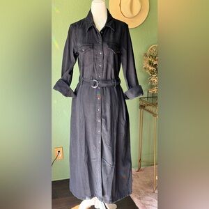 NWT * Levi's Black Long Sleeve Denim Dress * XS